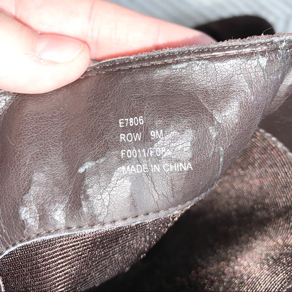 Calvin Klien Row Suede High Boot Dark Brown 9M - Picture 14 of 16